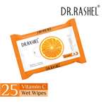 DR. RASHEL Vitamin C Face Wipes, Boosts Skin Oxygen, Clear Dirt, Remove Makeup